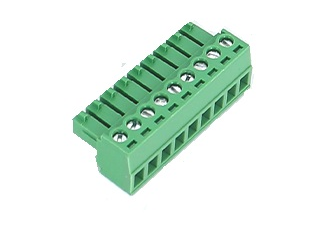 TERM BLOCK PLUG 3.81MM 9P STR GREEN