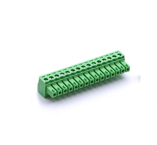 TERM BLOCK PLUG 3.81MM 15P STR GREEN