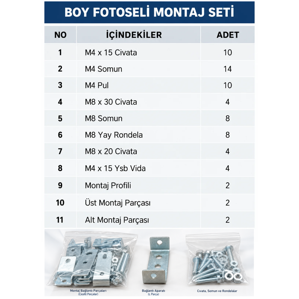 MOLIK FOTOSEL MONTAJ KİTİ