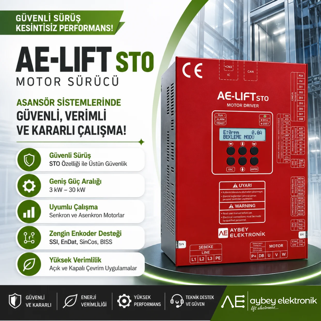 AE-LIFT STO Asansör Motor Sürücü 5,5KW  400V