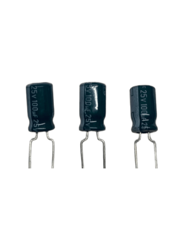 100µF 25V ±20% 6.31x11.51mm 85°C LS:5mm