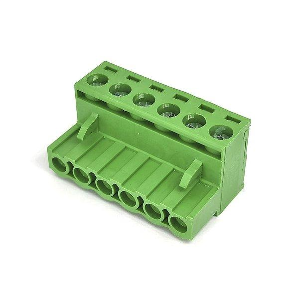 TERM BLOCK PLUG 5.08MM 6P STR GREEN