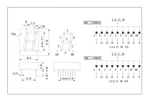 Led Display 20mm Kırmızı SM410802N