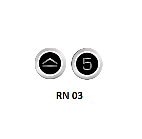 RN Serisi Butonlar RN 03 Siyah