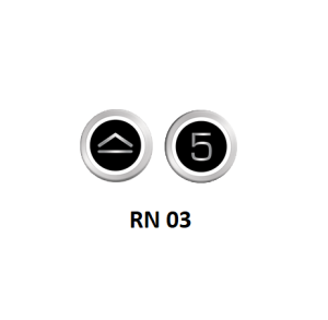 RN Serisi Butonlar RN 03 Siyah