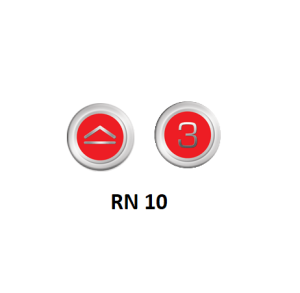 RN Serisi Butonlar RN 10 Kırmızı