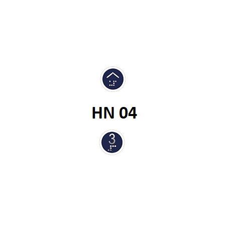 HN Serisi Butonlar HN 04 BEYAZ BRAİLE
