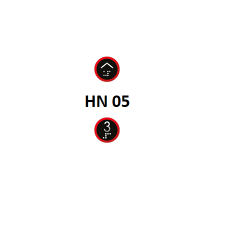 HN Serisi Butonlar HN 05 KIRMIZI BRAİLE