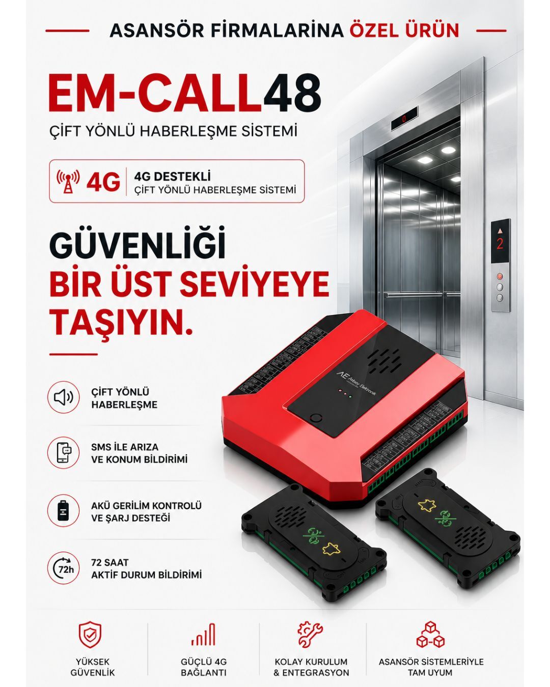 EM-CALL48 Çift Yönlü Haberleşme Sistemi ( 4G )