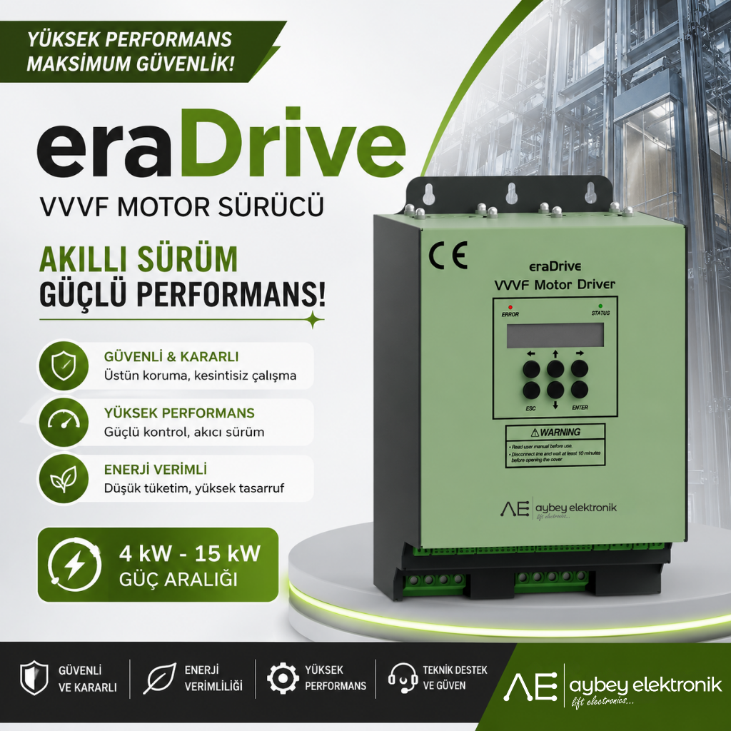 ERA-DRIVE Asansör Motor Sürücü- 5,5KW -13A