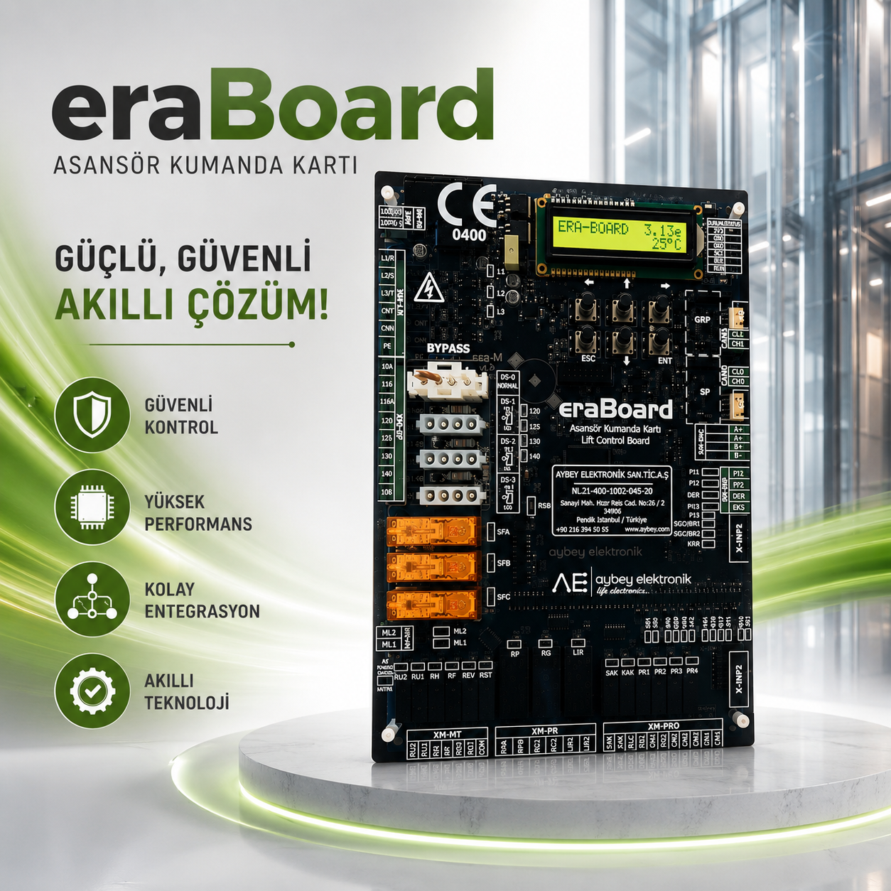 EN81-20/50 ERA-Board Asansör Kumanda Kart Seti